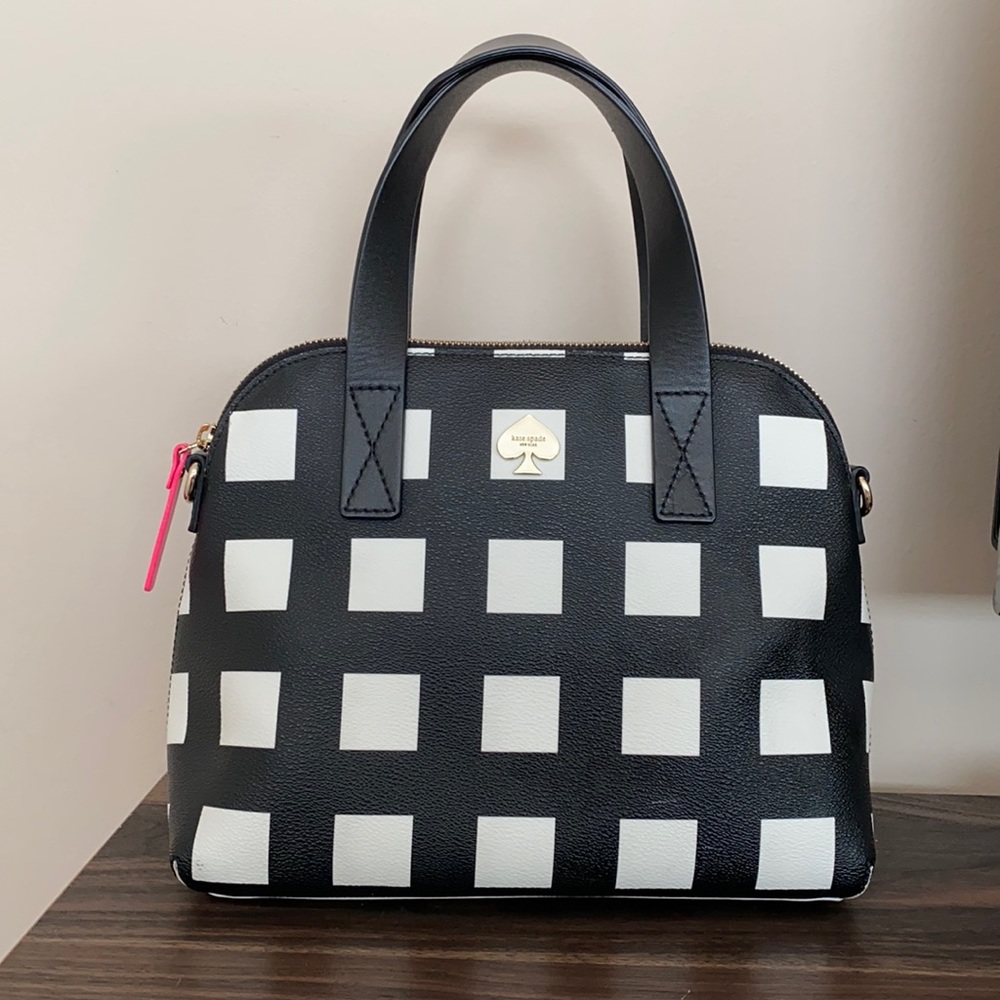 Kate spade checkered handbag